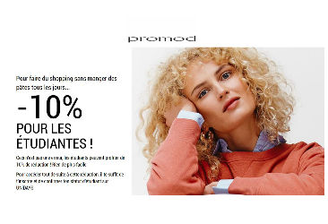 Bon plan dans votre boutique Promod