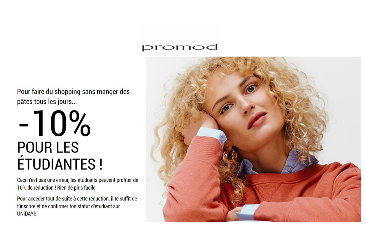 Bon plan dans votre boutique Promod
