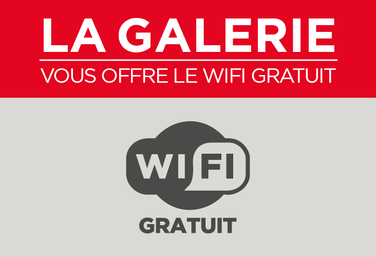 Profitez du wifi dans la galerie