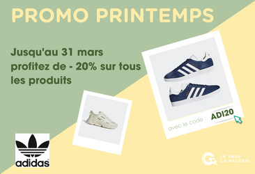 Profitez de - 20% sur la boutique Adidas en ligne