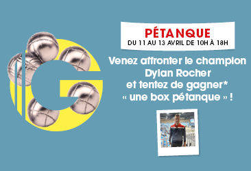 Animation pétanque dans votre Galerie 🏆