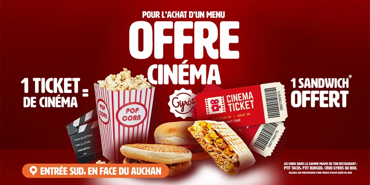 Offre cinéma x Gyros
