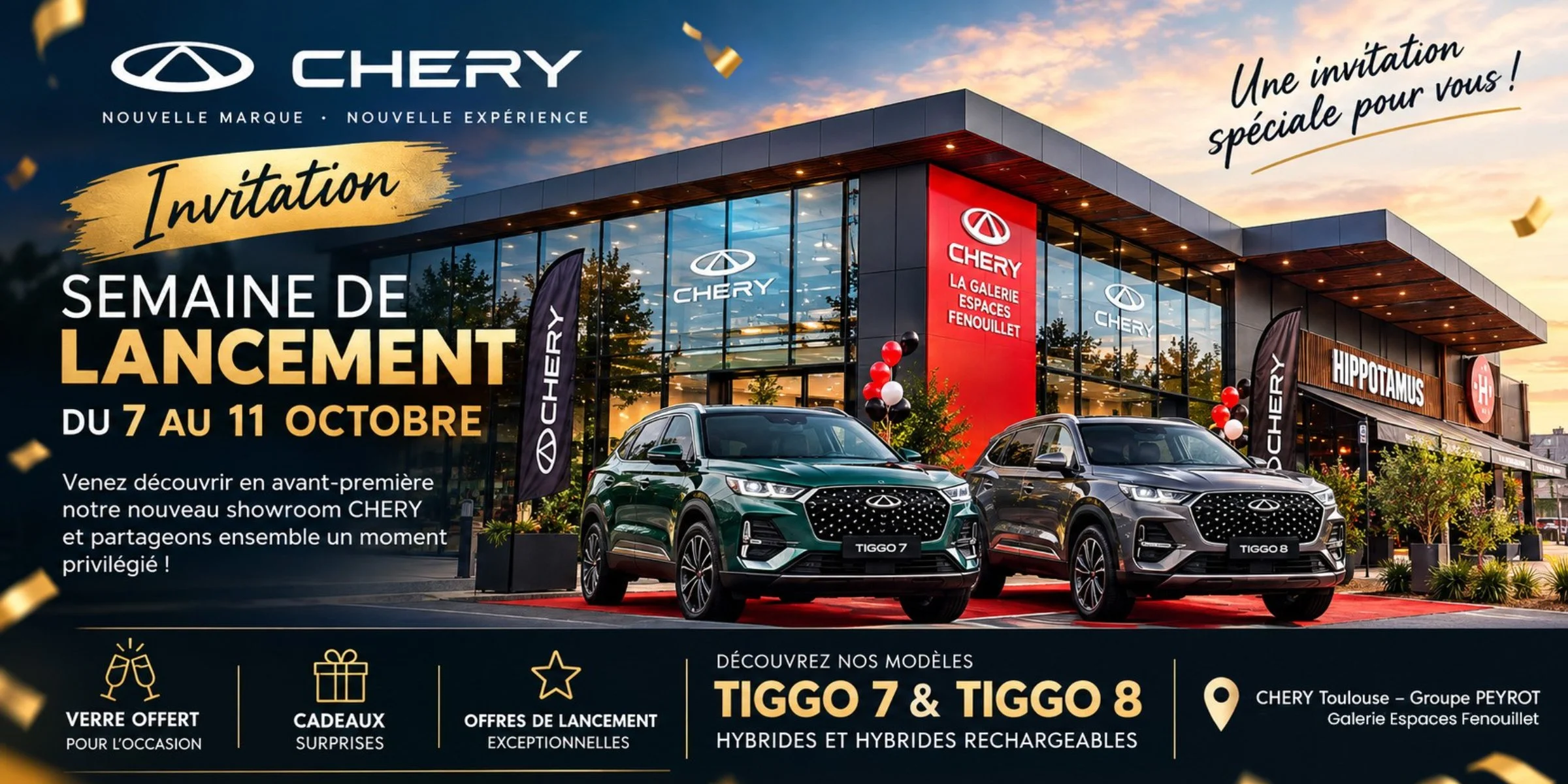 LANCEMENT CHERY 